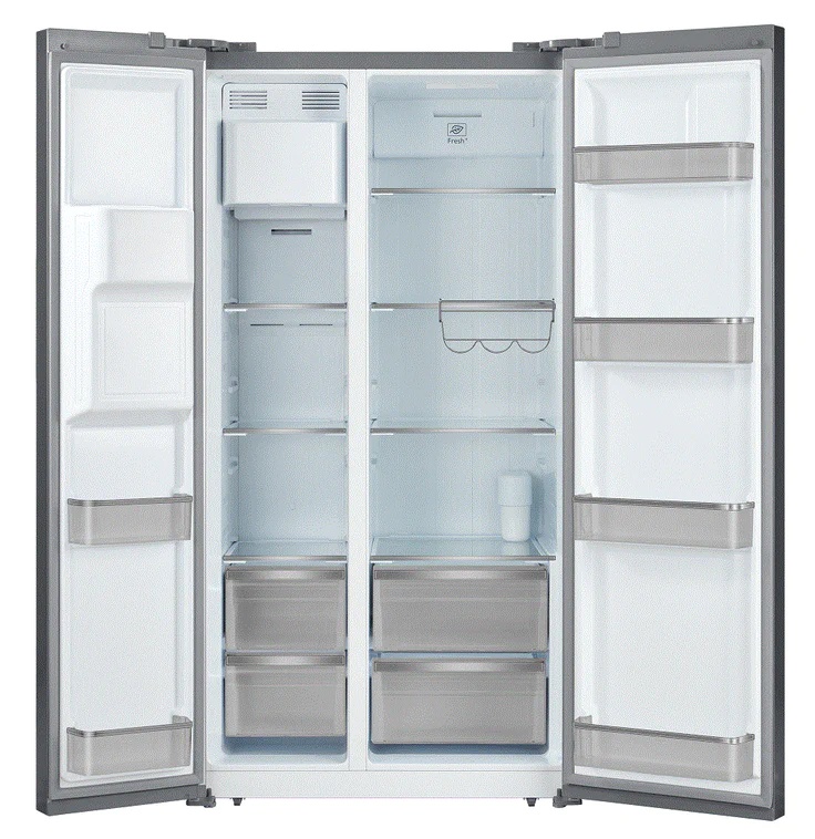 Powerpoint S/Steel American Style Fridge Freezer | Ice & Water