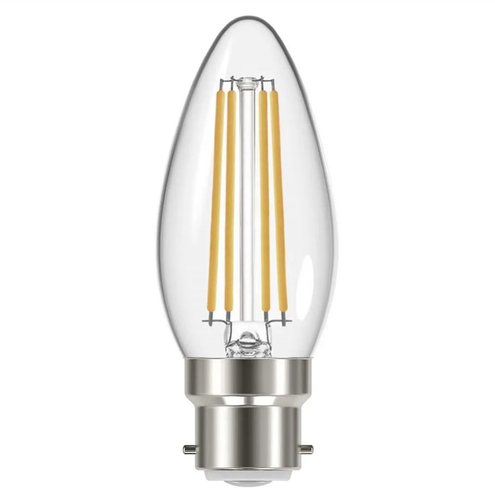 Ever Ready 4w (40w) B22 Clear Filament LED Energy Saver Candle Bulb