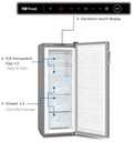 Powerpoint S/Steel Tall Upright Frost Free  Freezer