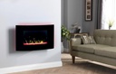 Dimplex Artesia 2Kw Black Glass LED Wall Mounted Fire