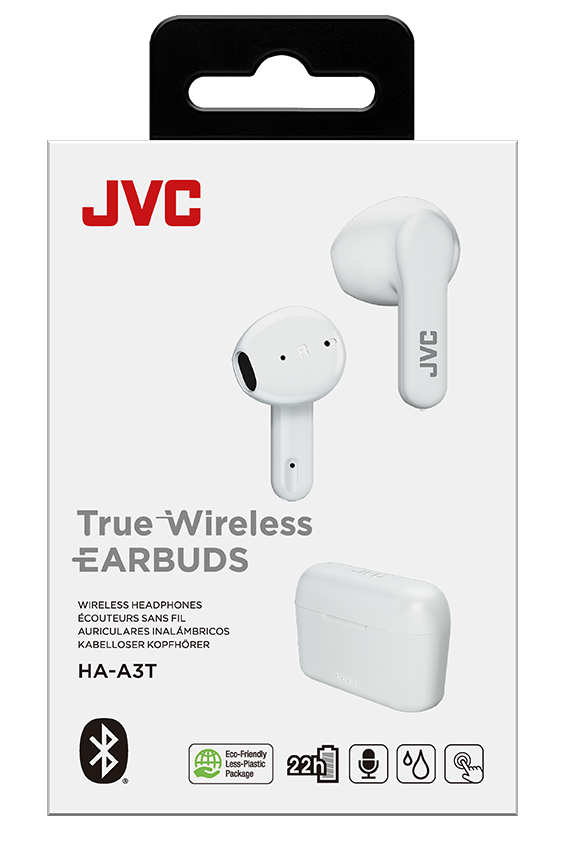 JVC Bluetooth True Wireless Earbuds | White