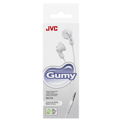 JVC Gumy In Ear Headphones | White