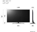 LG 55" 4K UHD Smart Television Central Pedastel Stand