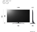 LG 65" 4K UHD Smart Television Central Pedastel Stand