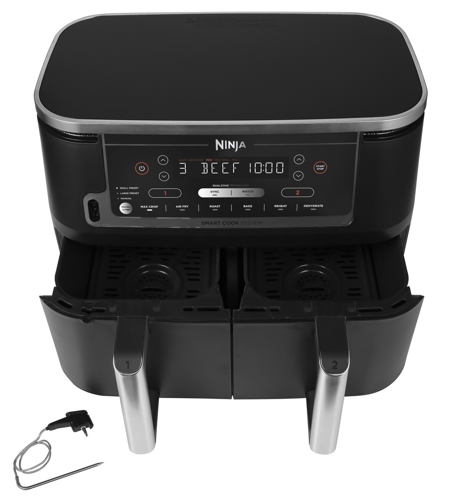 Ninja Foodi MAX Dual Zone Air Fryer c/w Meat Probe Smart Cook System