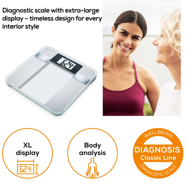 Beurer BG13 Glass Diagnostic Bathroom Weighing Scales