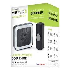 Lloytron Wireless Hearing Impaired Door Chime | Black