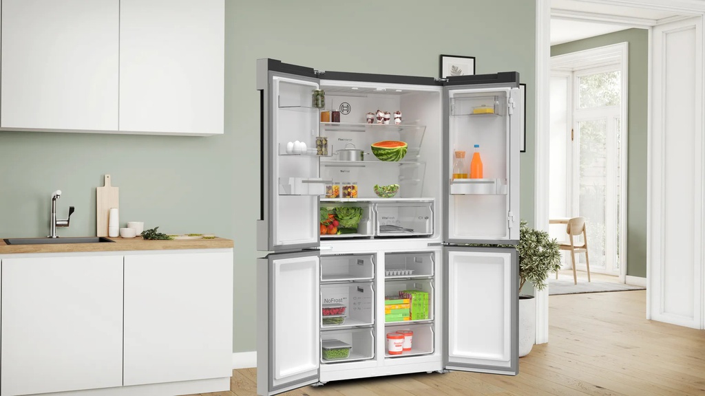 Bosch S/Steel 4-Door American Style Fridge Freezer | French Door