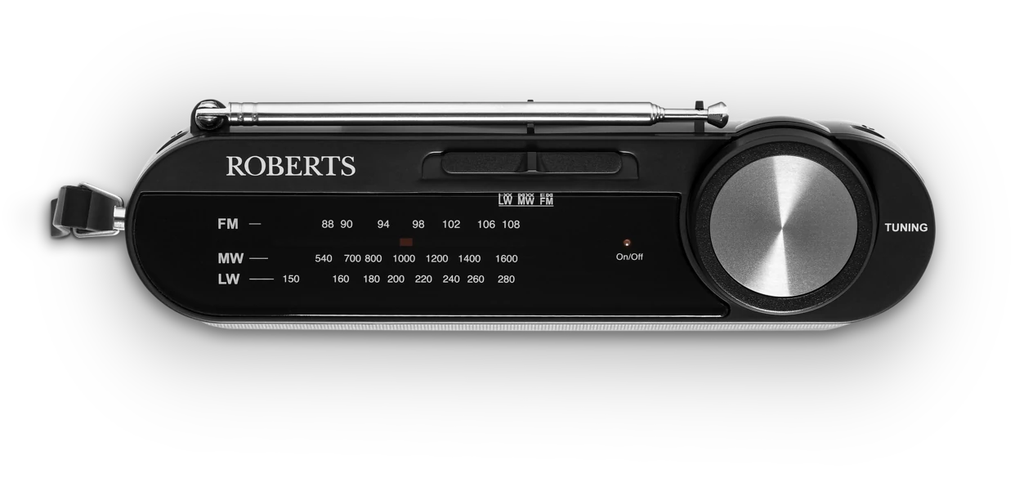 Roberts Classic 3 Band Portable Radio | Black