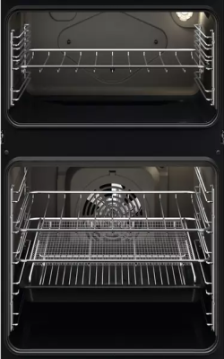 Zanussi Black Built In Double Oven c/w Catalytic Liners