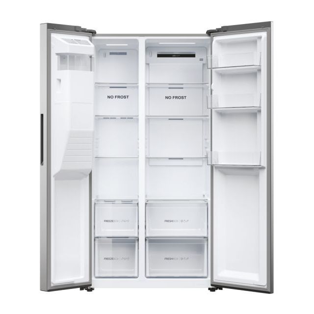 Haier S/Steel American Style Fridge Freezer | Ice & Water Dispenser