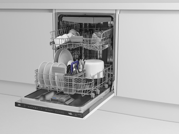 Beko Fully Integrated 15 Place Dishwasher | Cutlery Drawer