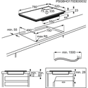 Electrolux 80cm 5 Infinite Zone Induction Hob