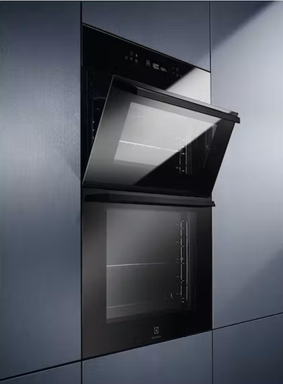 Electrolux Black Built In Double Oven