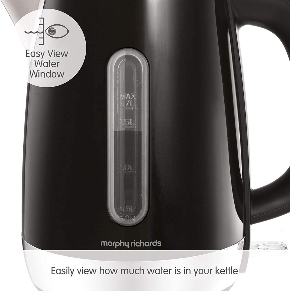 Morphy Richards Equip Metallic Jug Kettle | Black