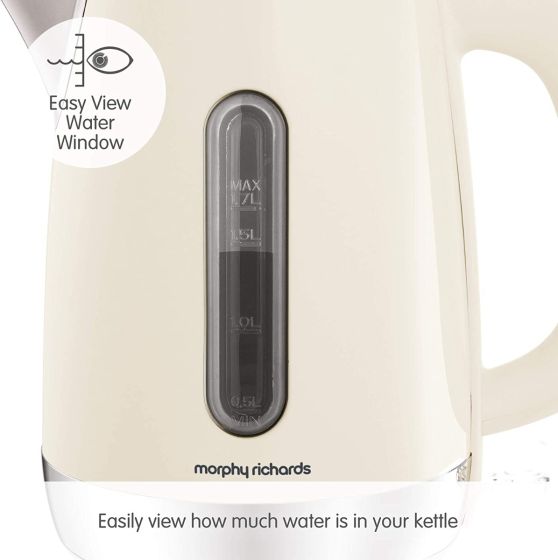 Morphy Richards Equip Metallic Jug Kettle | Cream