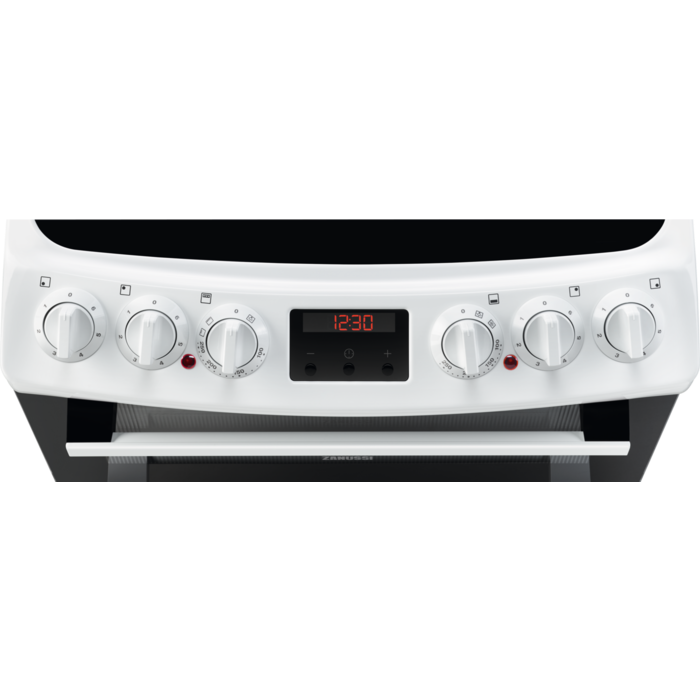 Zanussi White 55cm Ceramic Electric Cooker