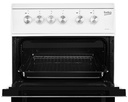 Beko White 50cm Double Oven Ceramic Cooker