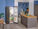 Beko Dark Steel American Style Fridge Freezer | Water Dispenser