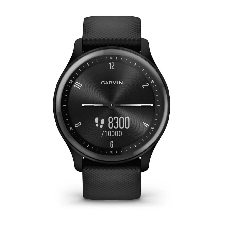 Garmin Vívomove Sport Fitness Smart Watch  | Black/Silicone