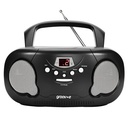 Groov-e Portable CD Radio Boombox | Black