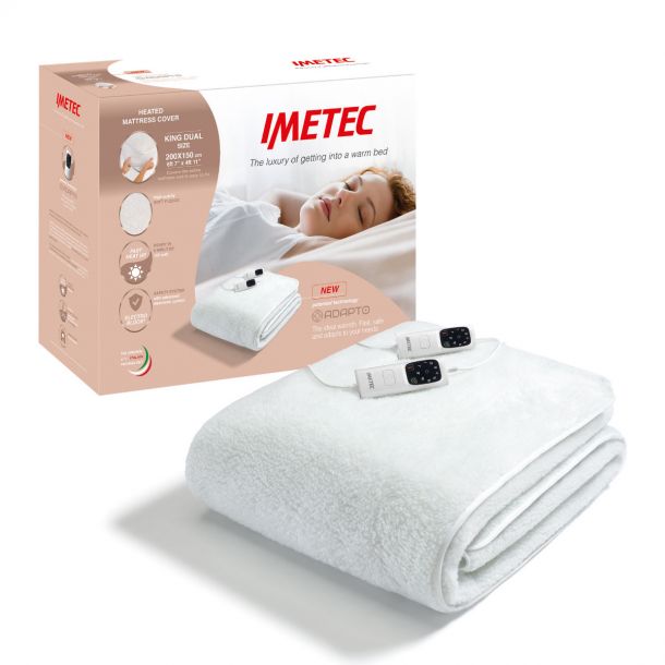 Imetec Adapto King Dual Fleecy Fitted Under Blanket | Mattress Cover