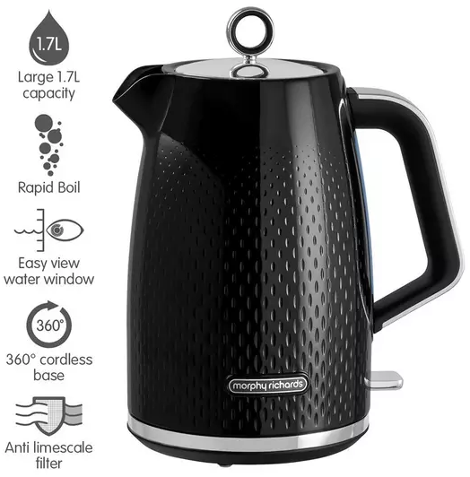 Morphy Richards Verve Black Kettle