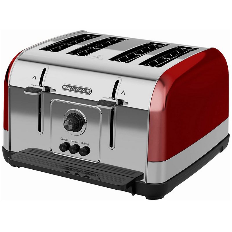 Morphy Richards Venture Red 4 Slice Toaster