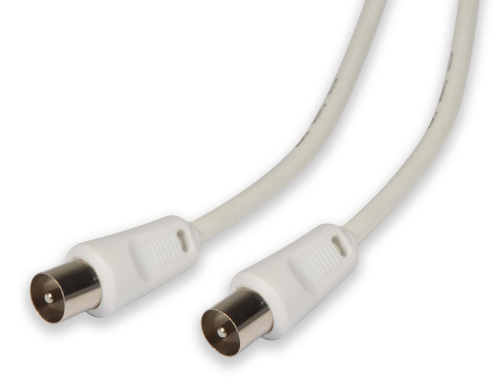 AV:Link 2 Metre Coaxial Male Plug to Plug Lead