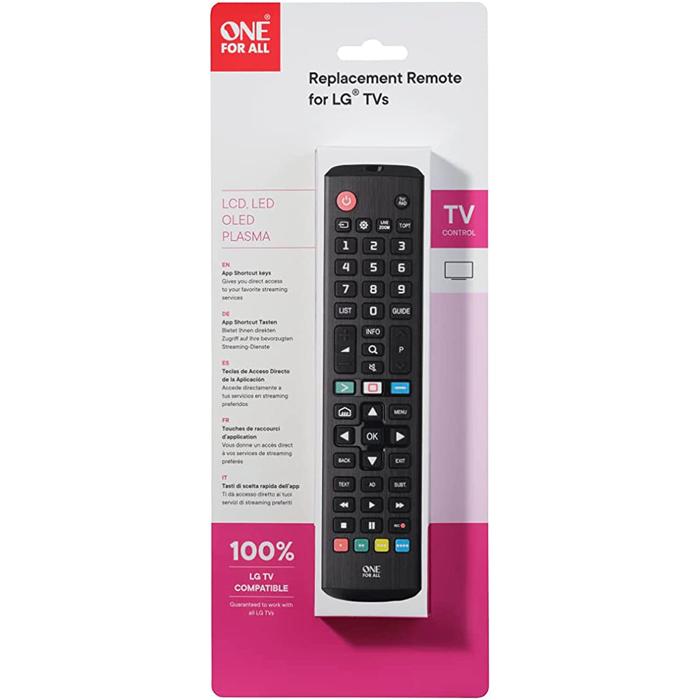 One For All LG Television Remote Control | Smart Buttons