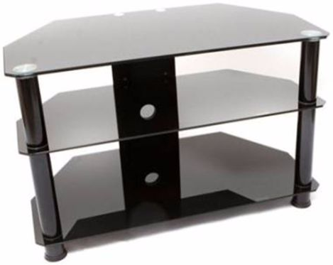 Glass stand 32" Black 800mm