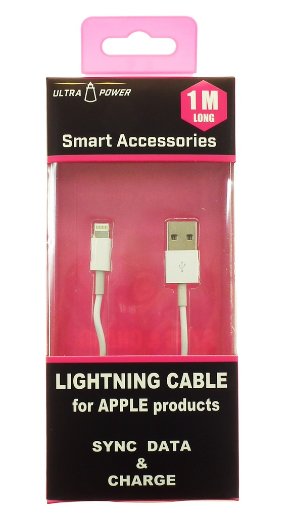 UltraPower USB-Lightning iPhone Charging & Sync Data Cable | 1 Metre