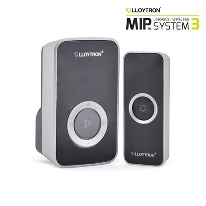 Lloytron Wireless Plug-In Door Chime | Black