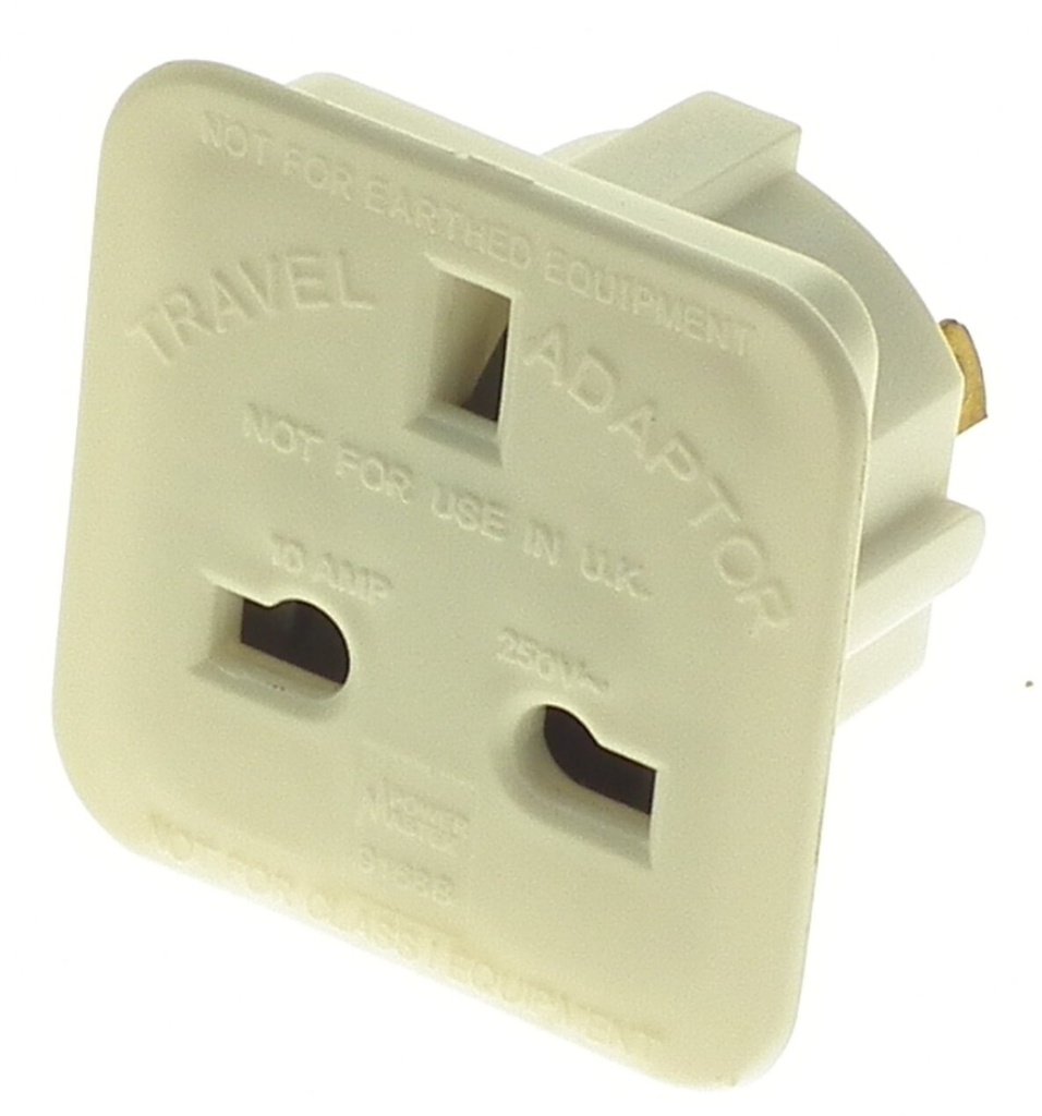 Powermaster Travel Adaptor | Ire to USA (2Pin Flat-13A)