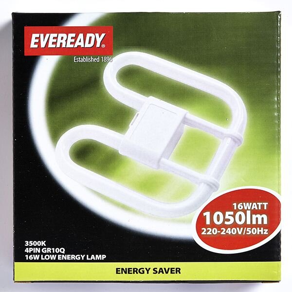 Ever Ready 16w 2D 4 Pin Fluorescent Tube 3500K