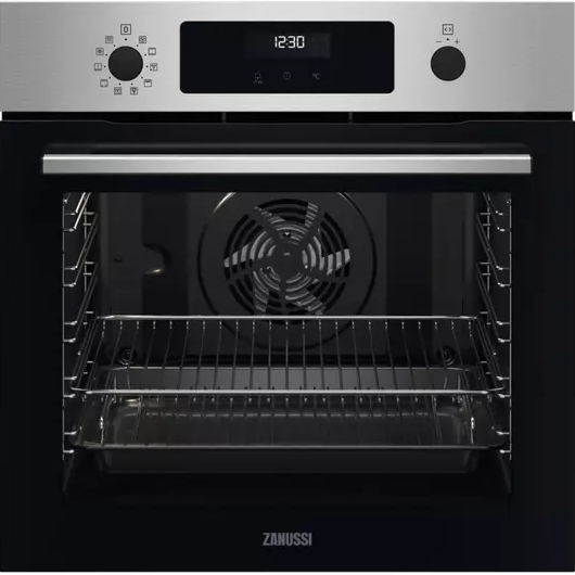 Zanussi S/Steel Pyro Clean MultiFunction Single Oven