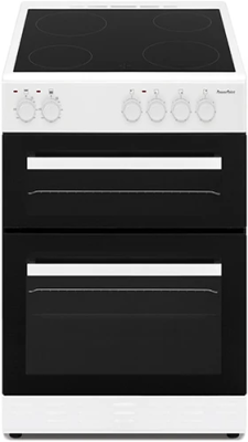 Powerpoint 60cm Twin Ceramic Cooker | White