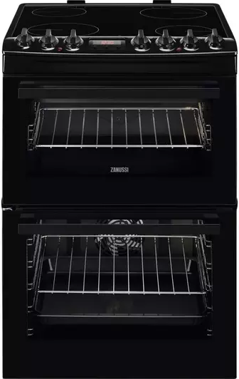 Zanussi Black 60cm Ceramic Cooker + AirFry