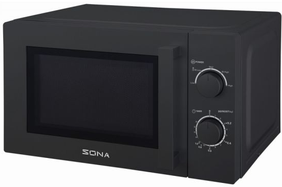 Sona 20 Litre 700w Black Microwave Oven