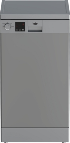 Beko Silver 10 Place 45cm Slimline Dishwasher