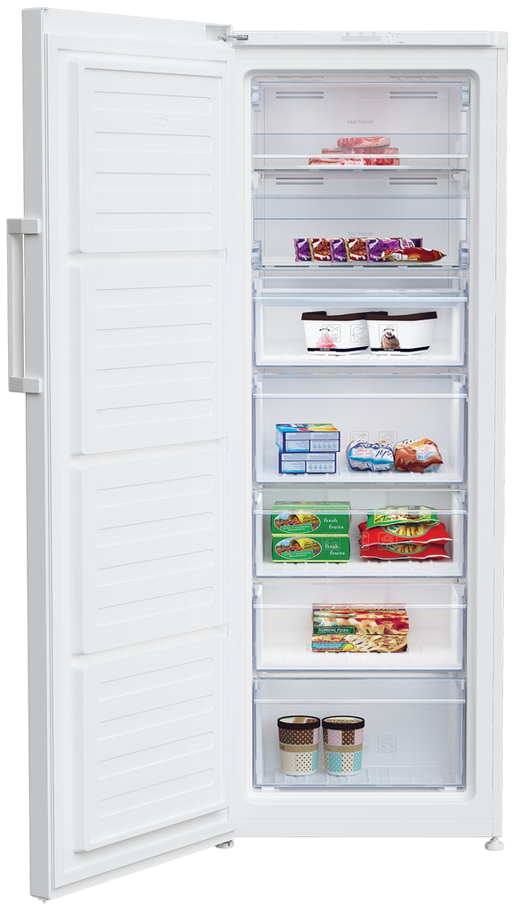 Beko White Tall Frost Free Upright Freezer