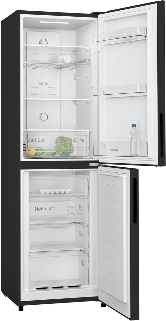 Bosch Black Frost Free 55cm Fridge Freezer