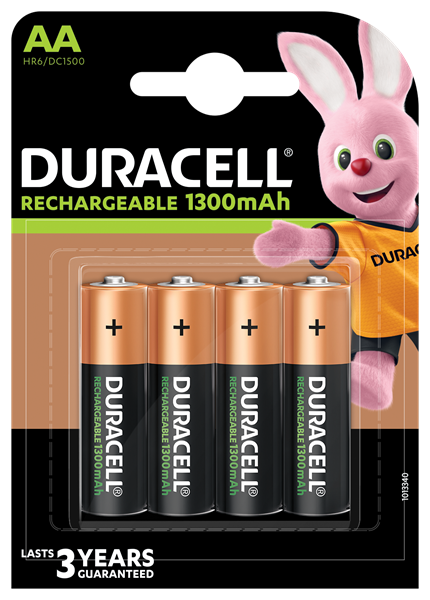 Duracell AA Rechargeable Batteries (4 Pack)