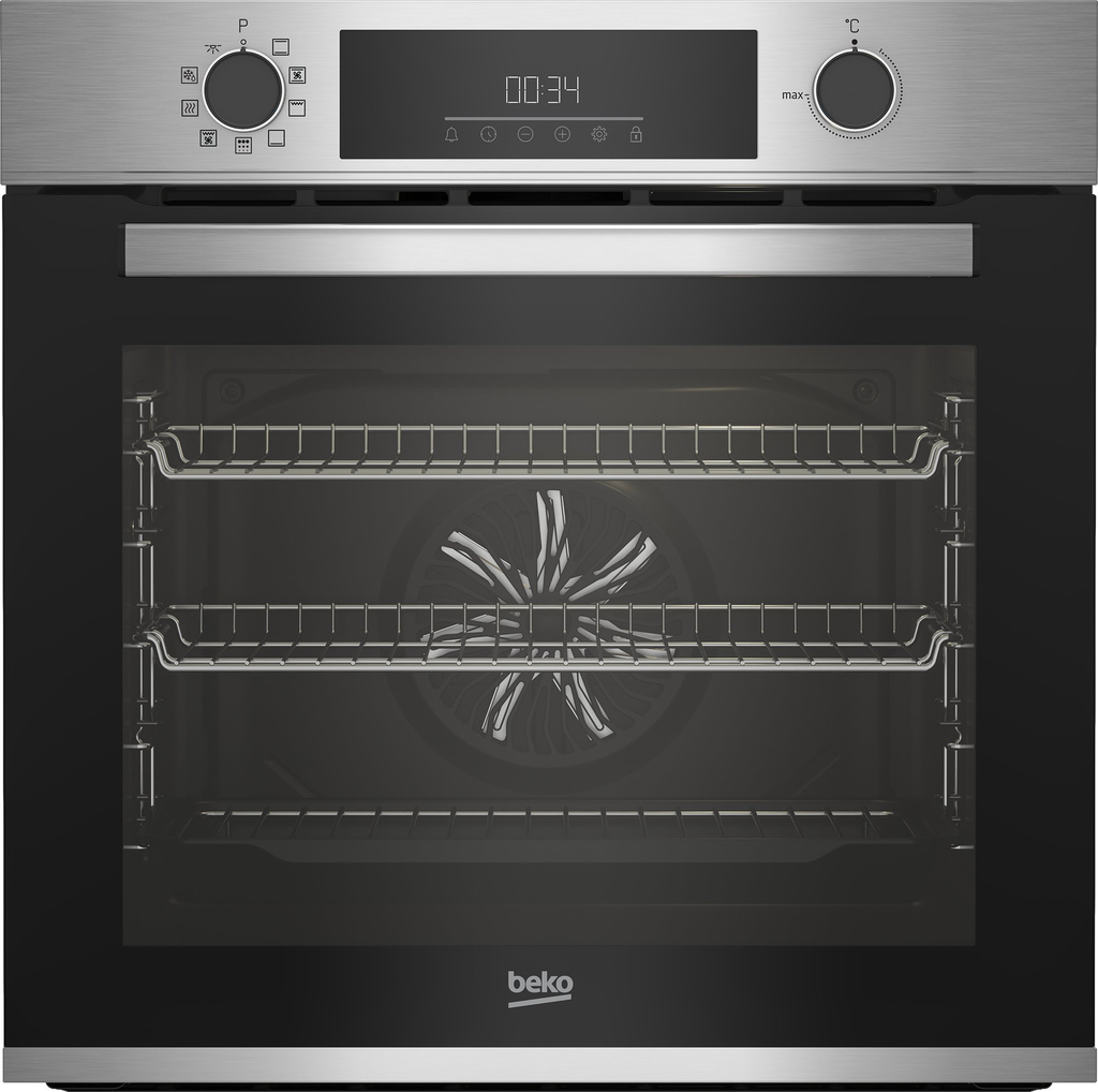 Beko Pyro Clean Stainless Steel Single Oven