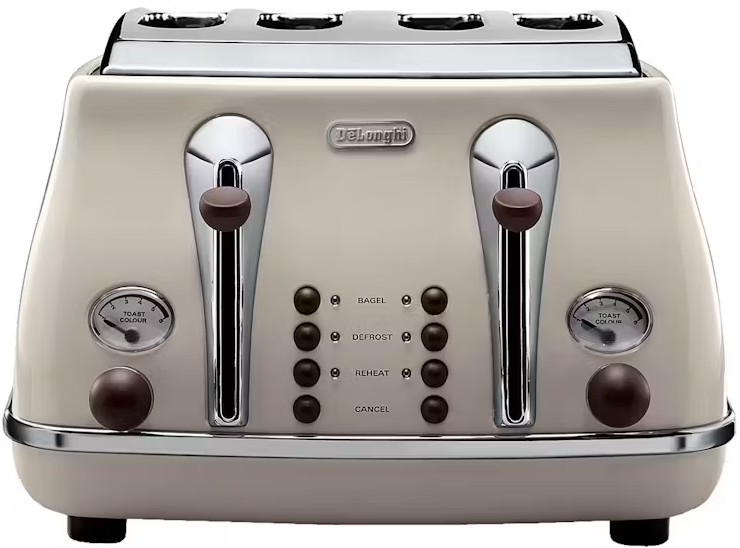 Delonghi Icona 4 Slice Toaster | Beige