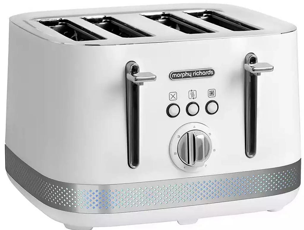 Morphy Richards Illumination 4 Slice Toaster | White