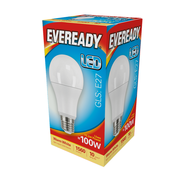 Ever Ready 13.2w (100w) E27 LED Energy Saver GLS Bulb