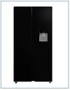 Powerpoint Black American Style Fridge Freezer | Water Dispenser