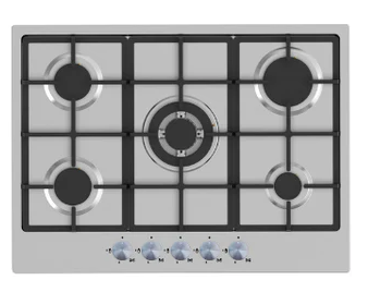 Powerpoint S/Steel 5 Ring 75cm Gas Hob | Wok Burner