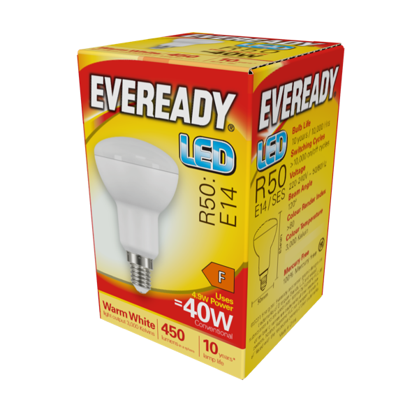 Ever Ready R50 4.9w (40w) E14 LED Spot Bulb